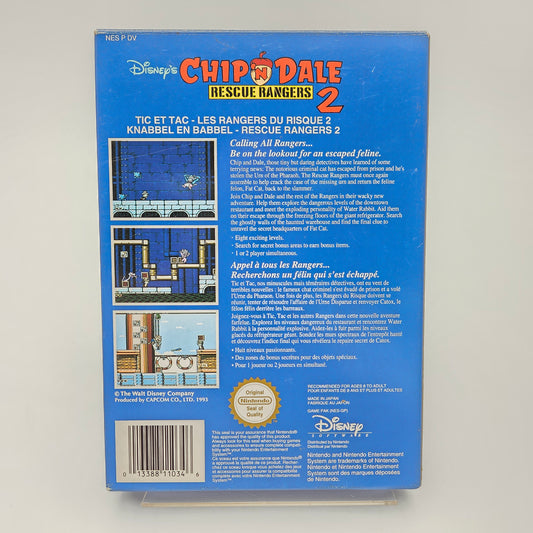 Chip 'n Dale Rescue Rangers 2 - Nintendo Entertainment System