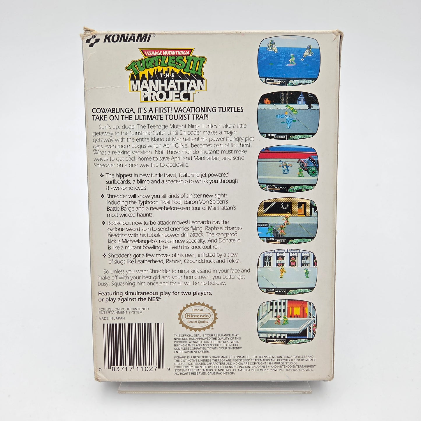 Teenage Mutant Ninja Turtles 3 The Manhattan Project - Nintendo Entertainment System