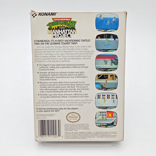 Teenage Mutant Ninja Turtles 3 The Manhattan Project - Nintendo Entertainment System