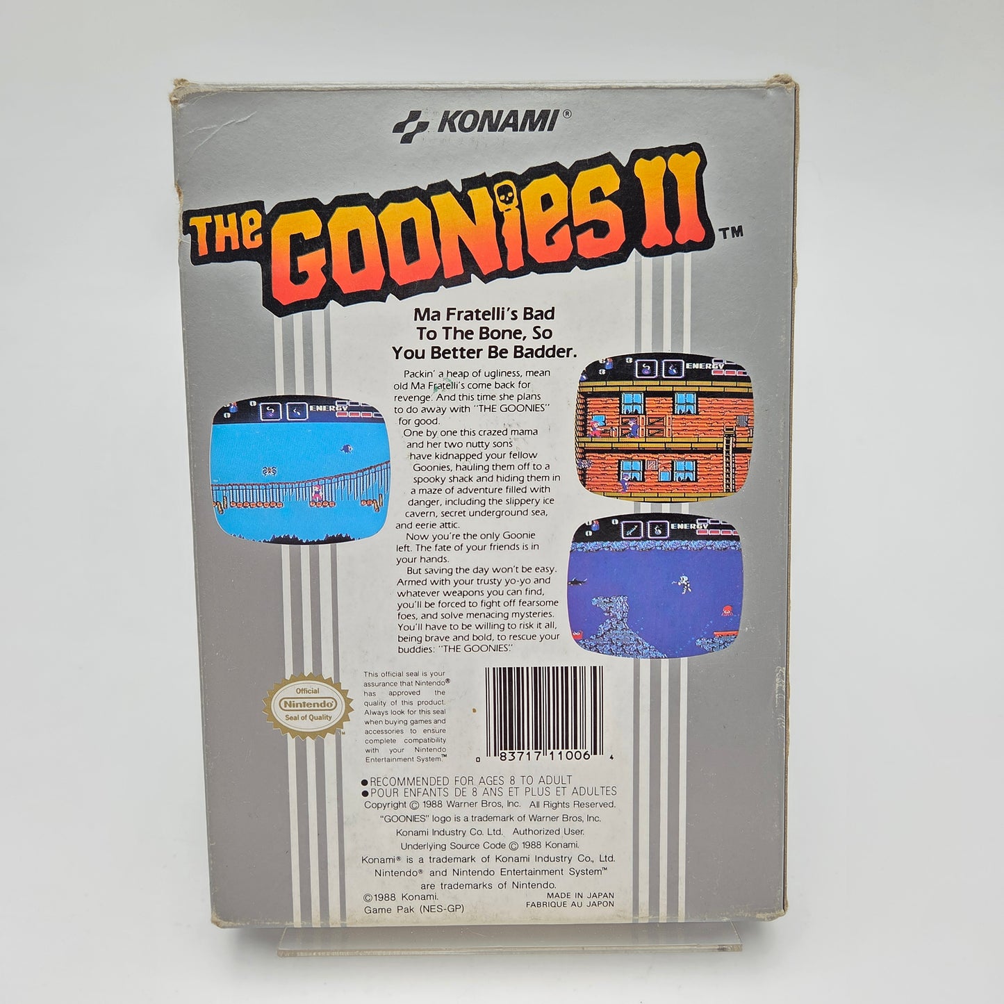 The Goonies 2 - Nintendo Entertainment System