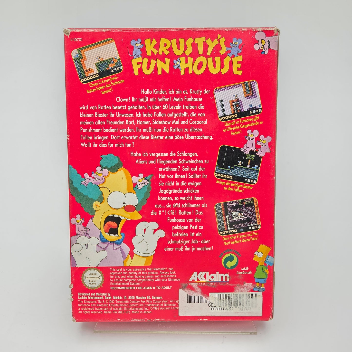 Krusty's Fun House - Nintendo Entertainment System