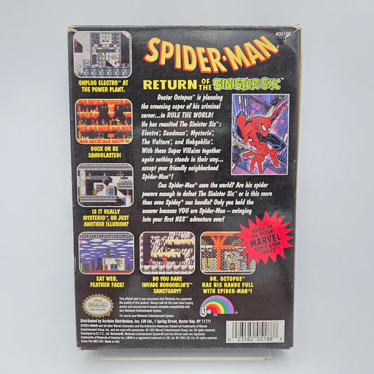 Spider-Man Return of the Sinister Six - Nintendo Entertainment System