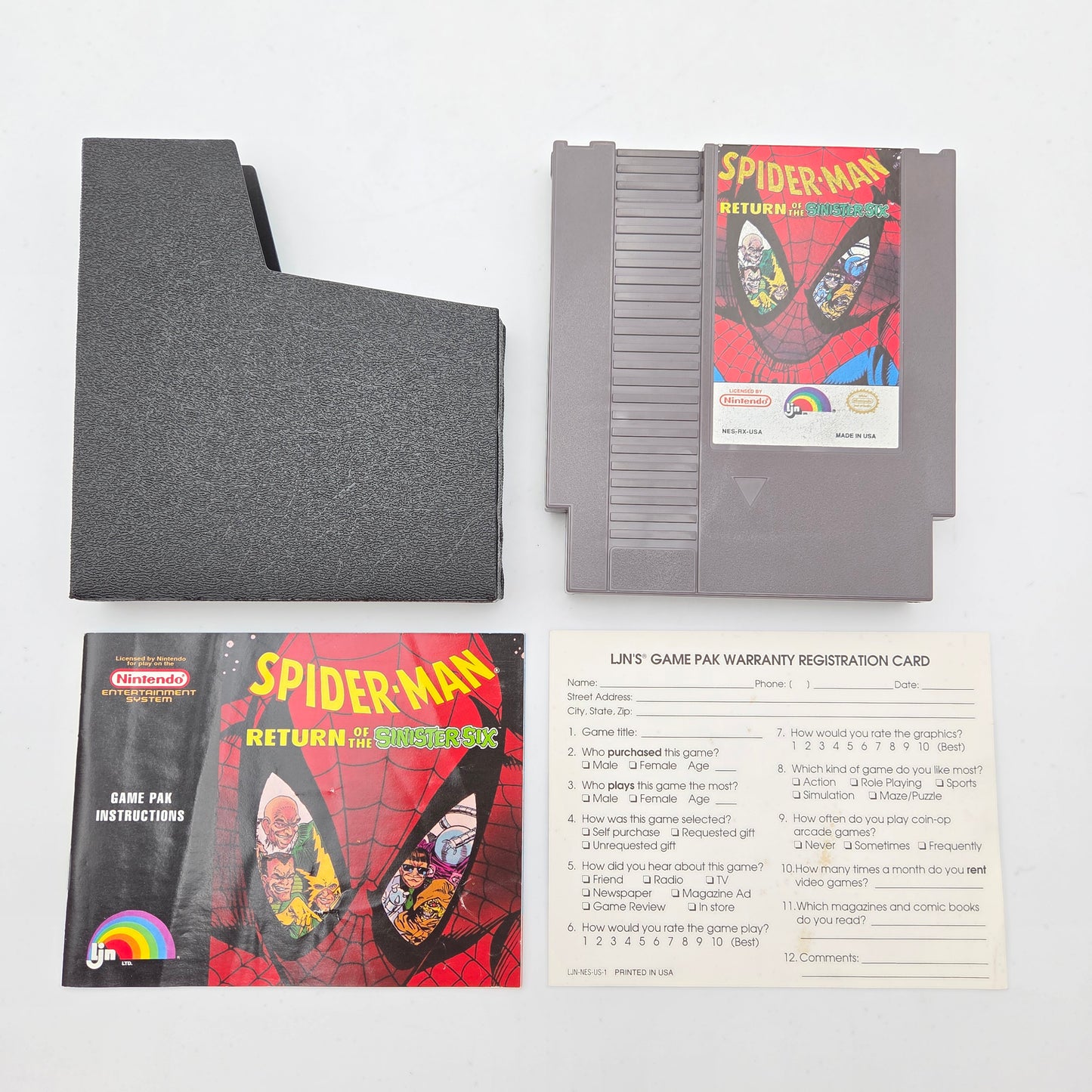 Spider-Man Return of the Sinister Six - Nintendo Entertainment System
