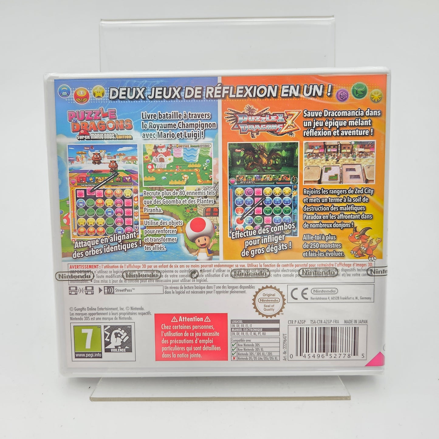 Puzzles Dragons Z + Puzzle Dragons Super Mario - Nintendo 3DS [NEUF]