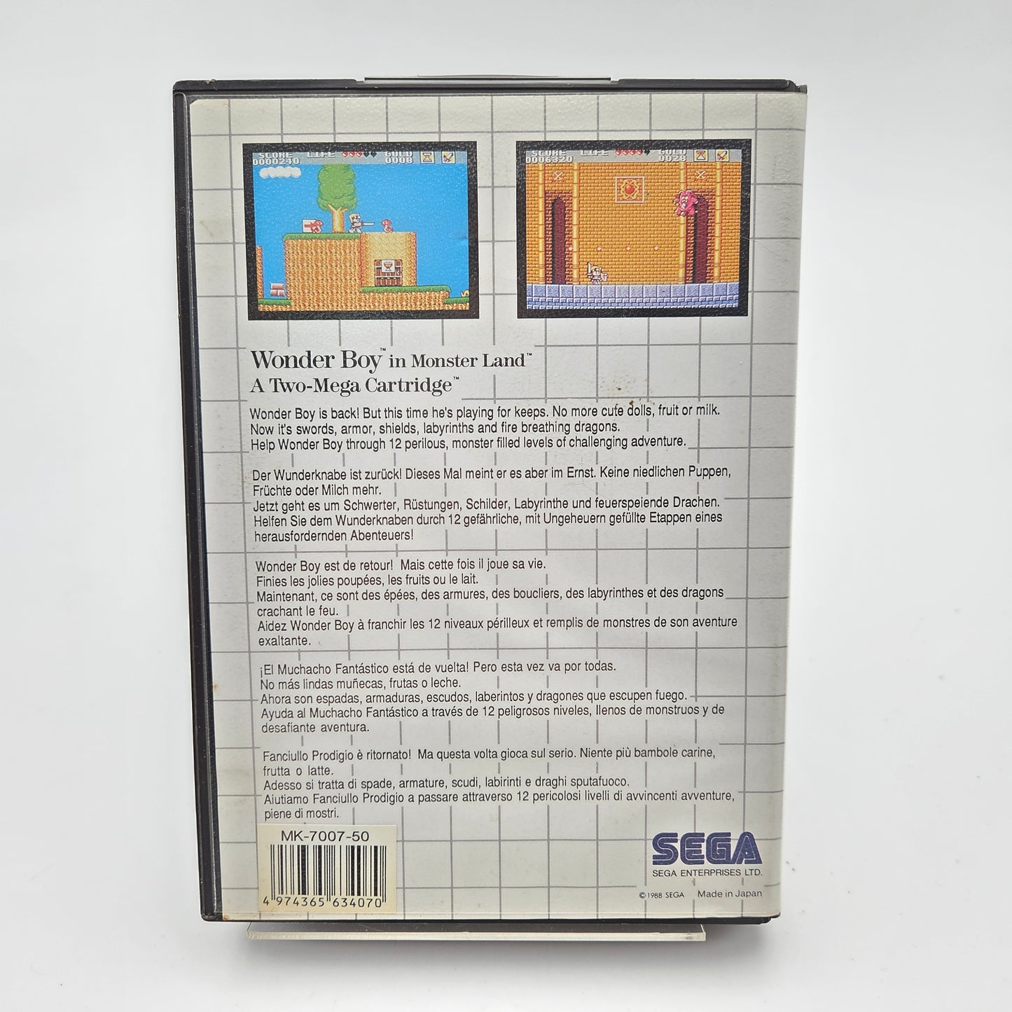 Wonder Boy In Monster Land - Master System