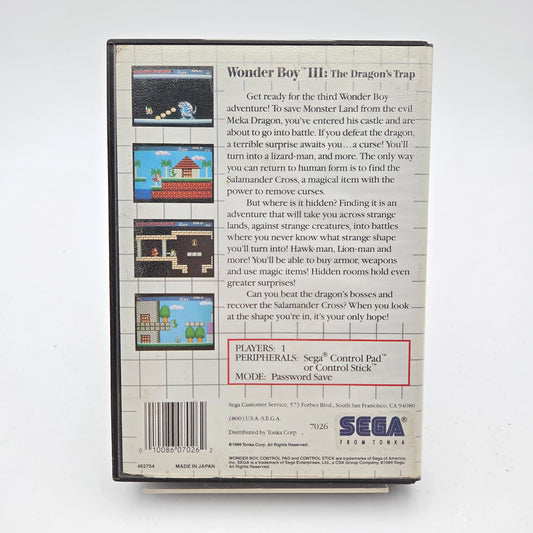 Wonder Boy III The Dragon's Trap - Master System