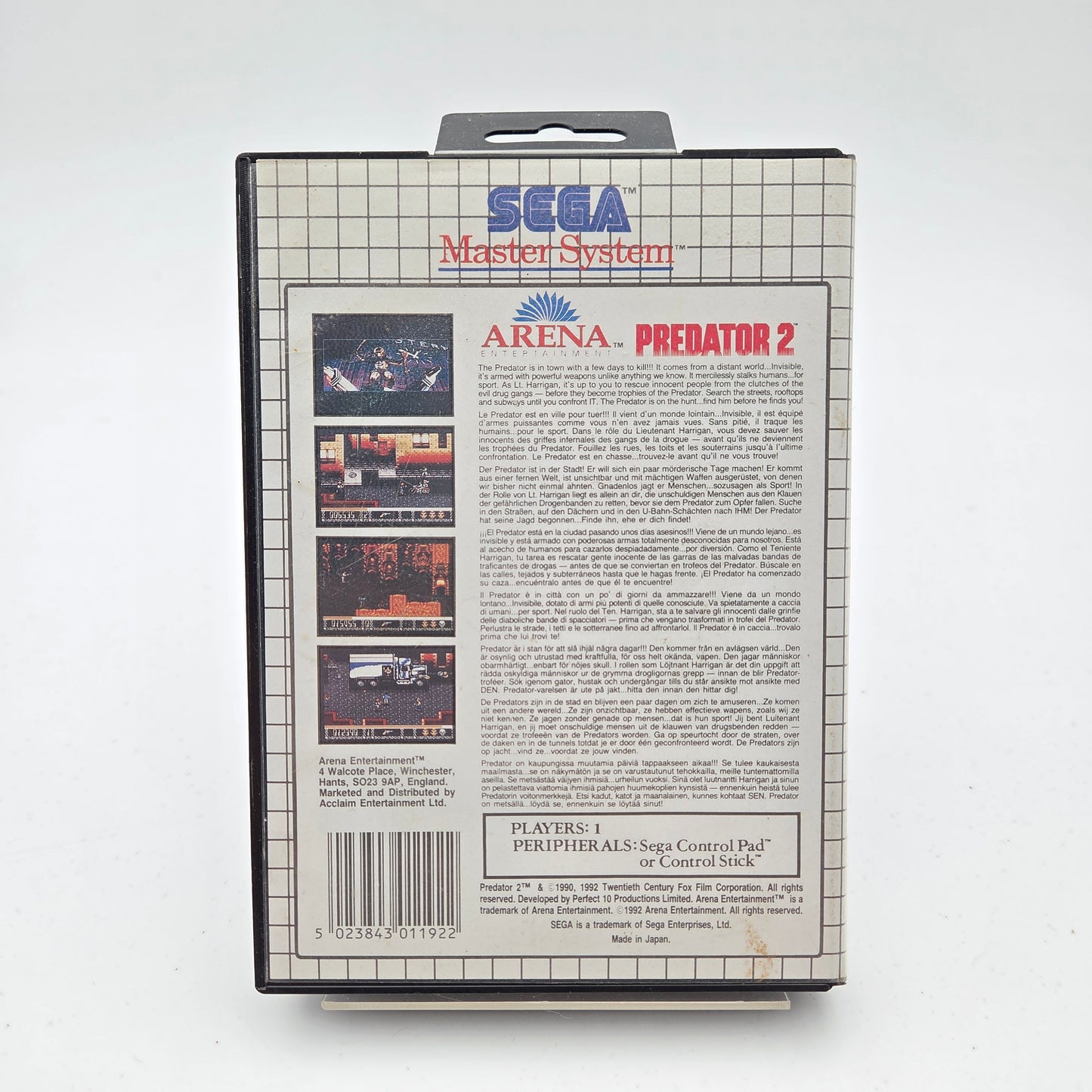 Predator 2 - Master System