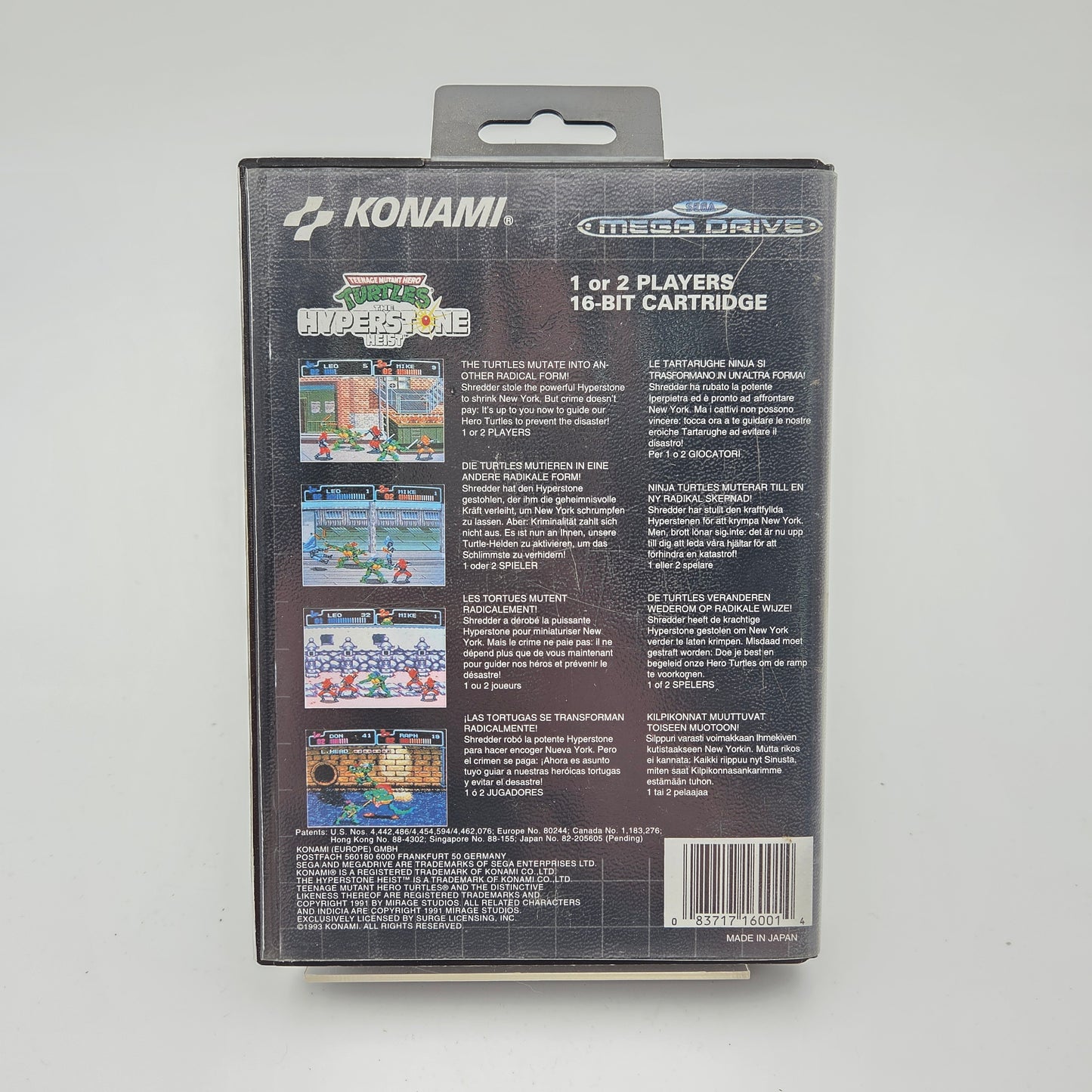 Teengae Mutant Ninja Turtles The Hyperstone Heist - Mega Drive