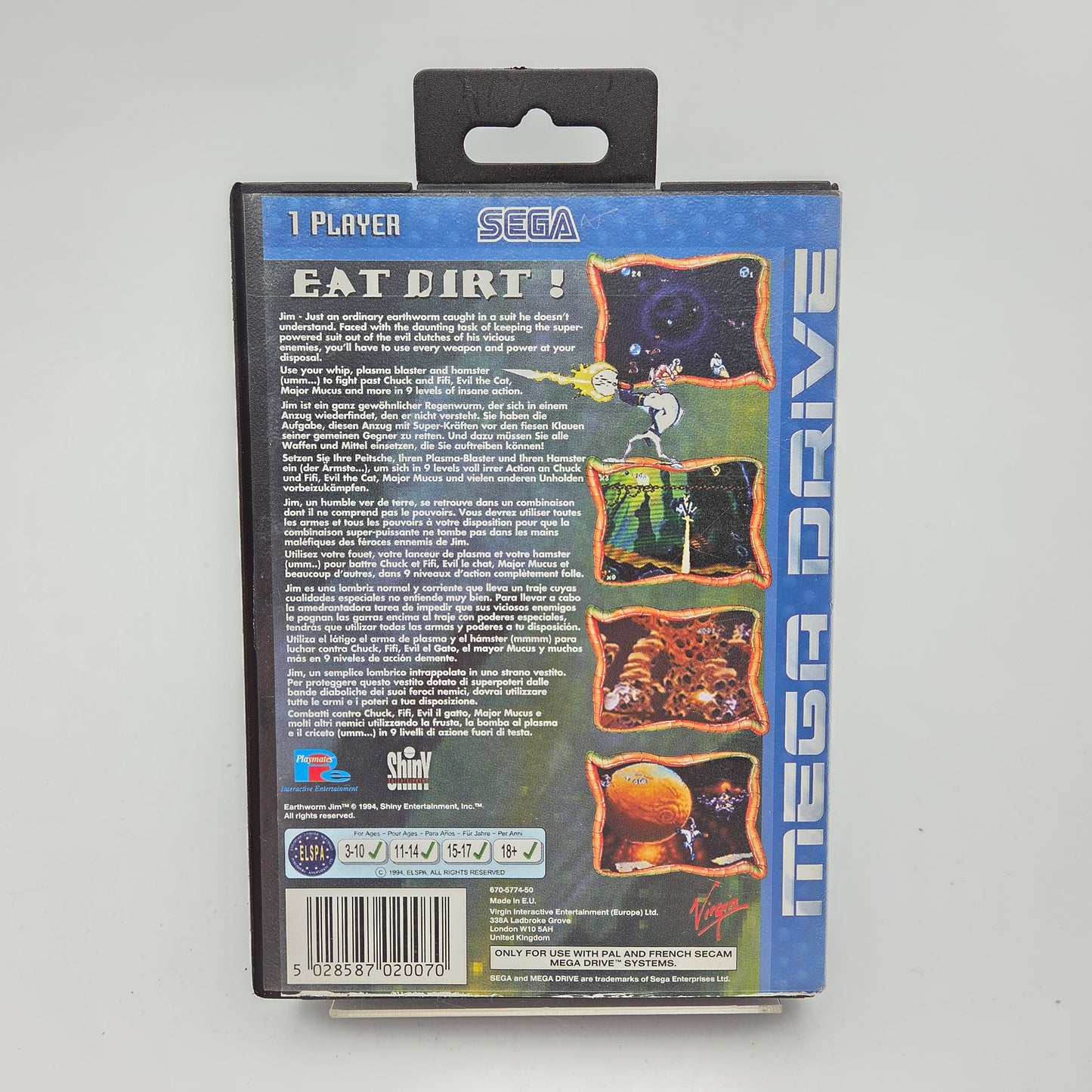 Earth Worm Jim - Mega Drive