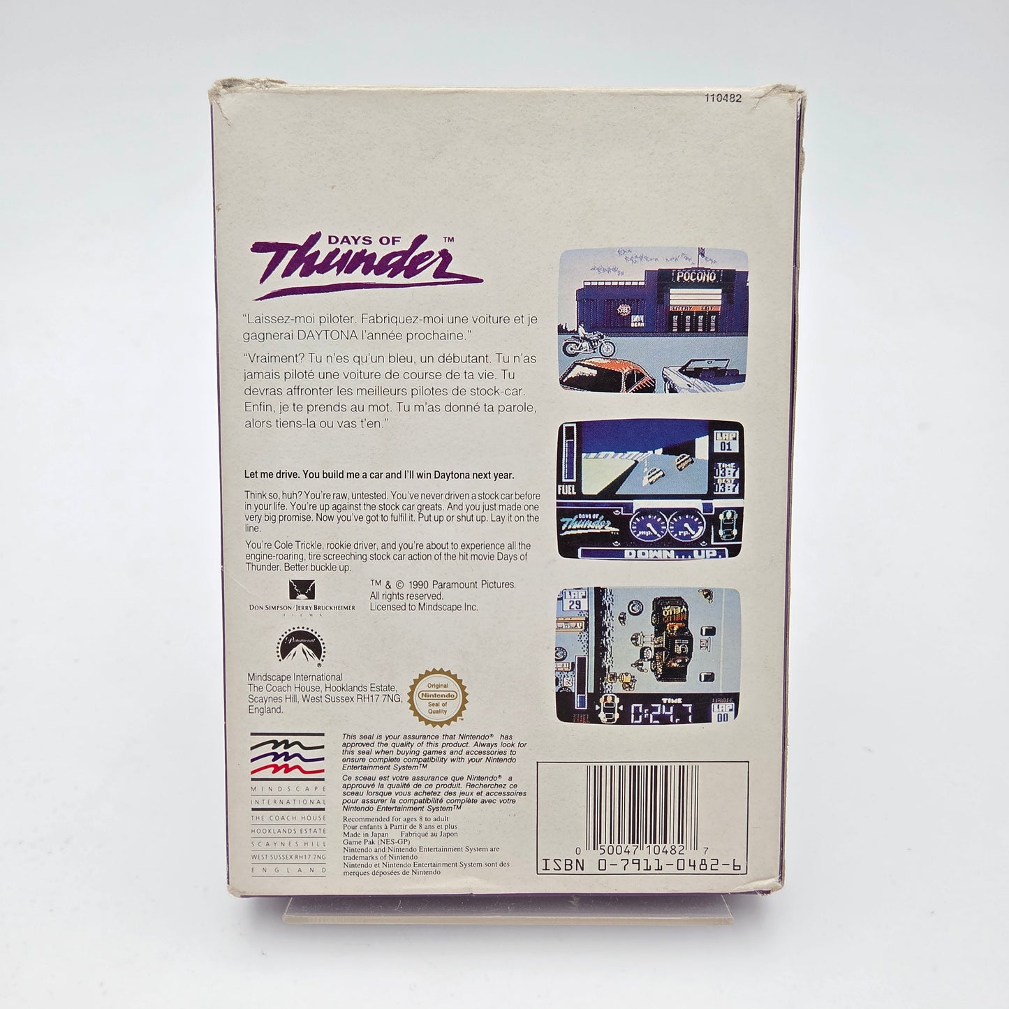 Days of Thunder - Nintendo Entertainment System