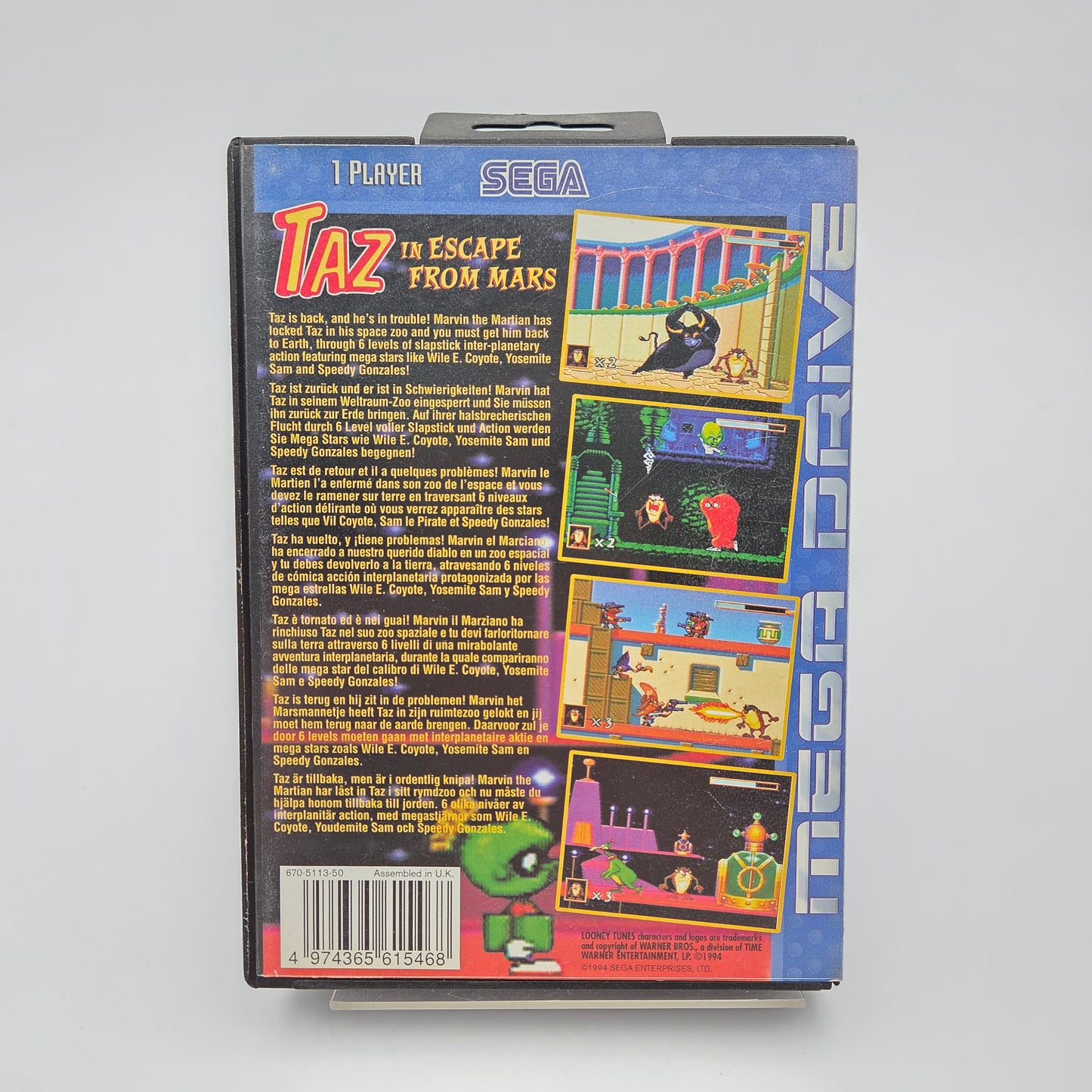 Taz in Escape From Mars - Mega Drive