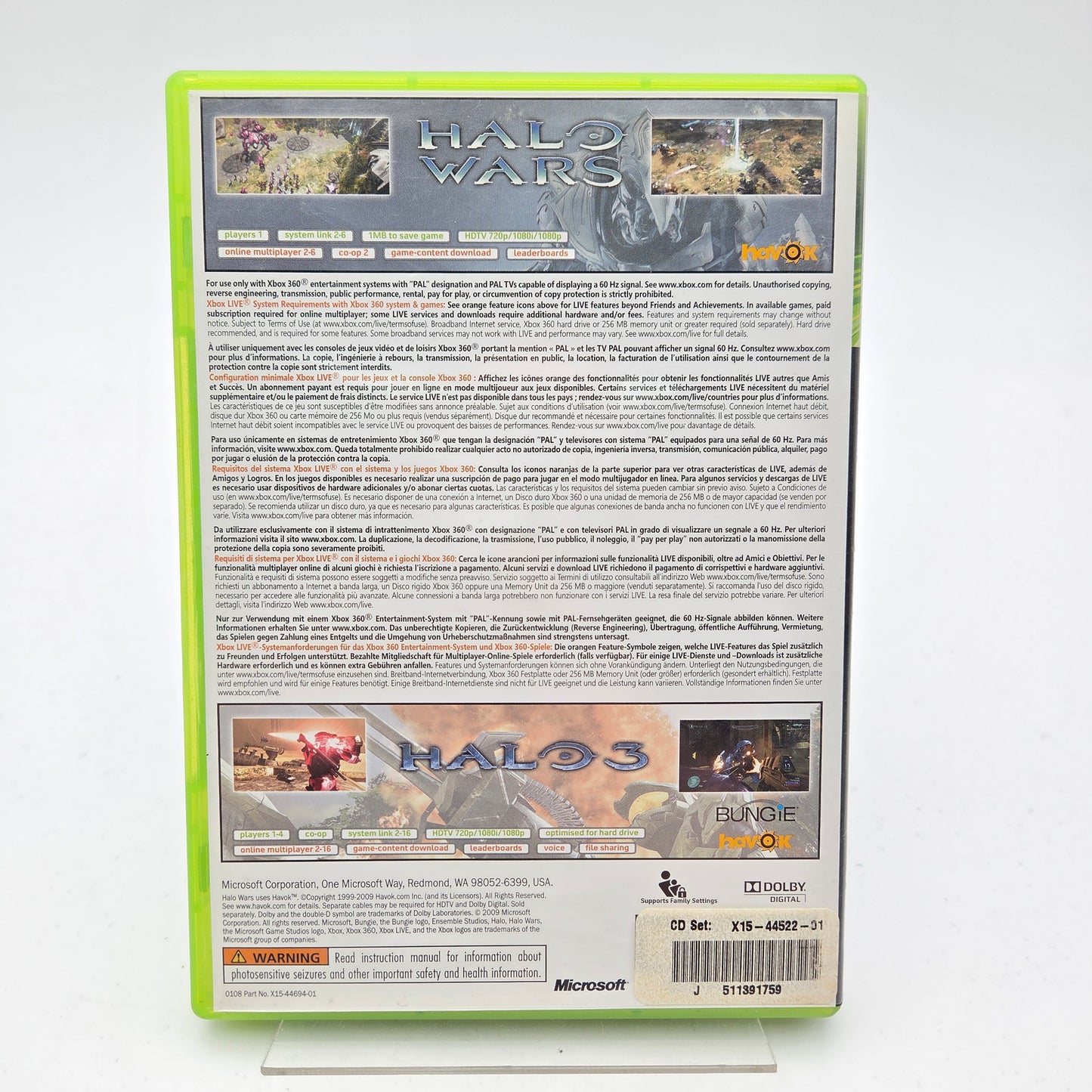 Halo Wars & Halo 3 - Xbox 360