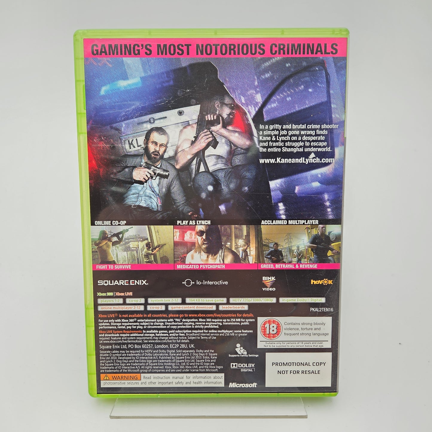 Kane & Lynch 2 - Xbox 360