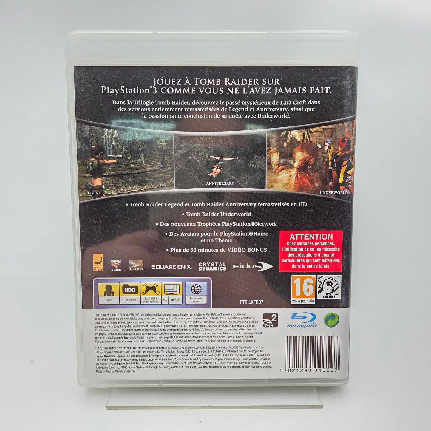 The Tomb Raider Trilogy Classics HD - Playstation 3