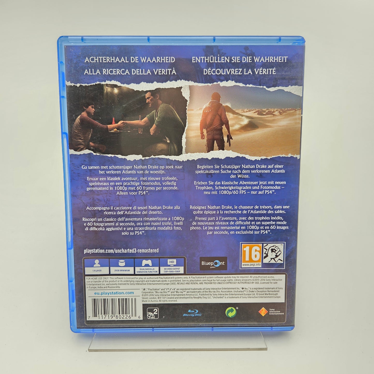 Uncharted 3 Remastered - Playstation 4