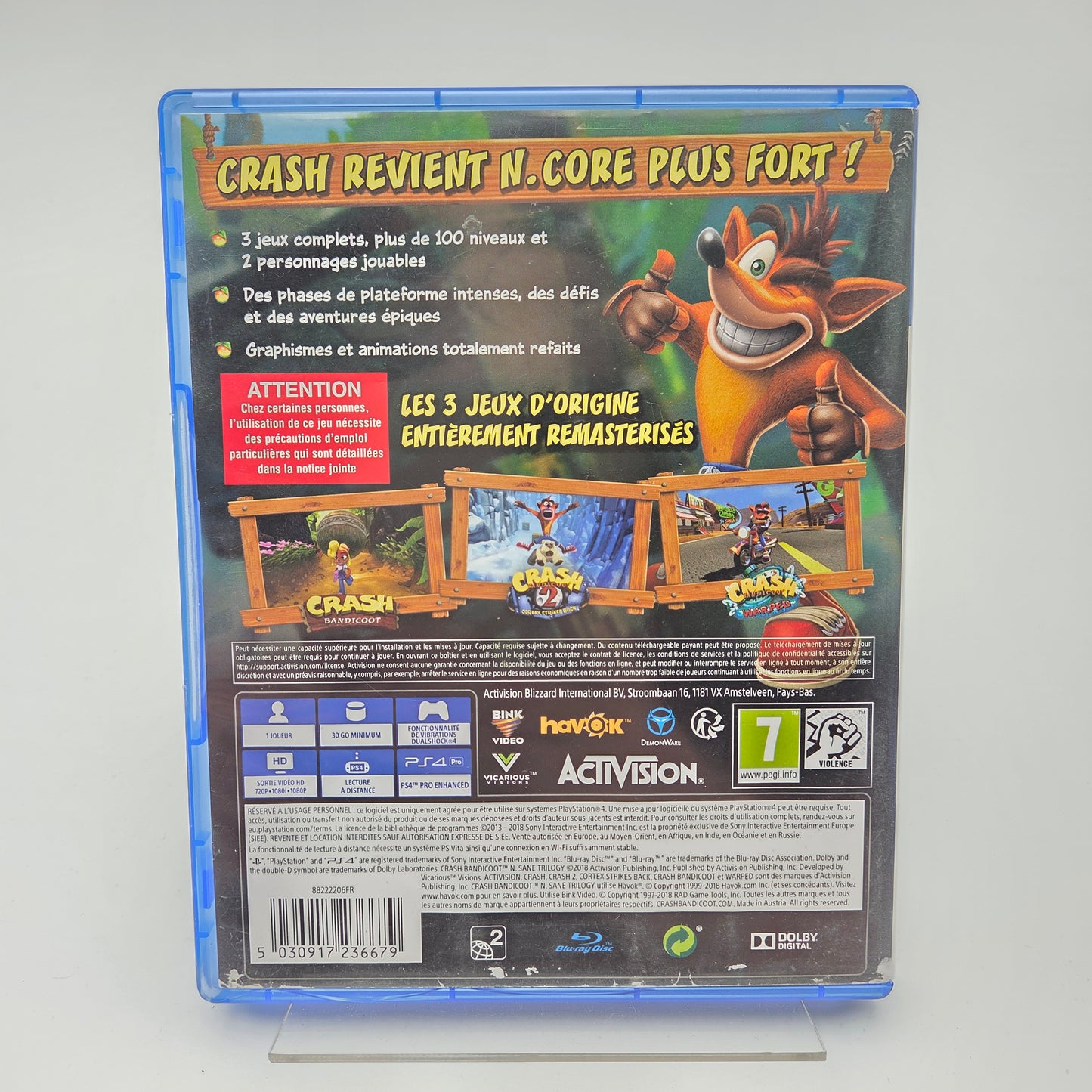 Crash Bandicoot N'sane Trilogy - Playstation 4