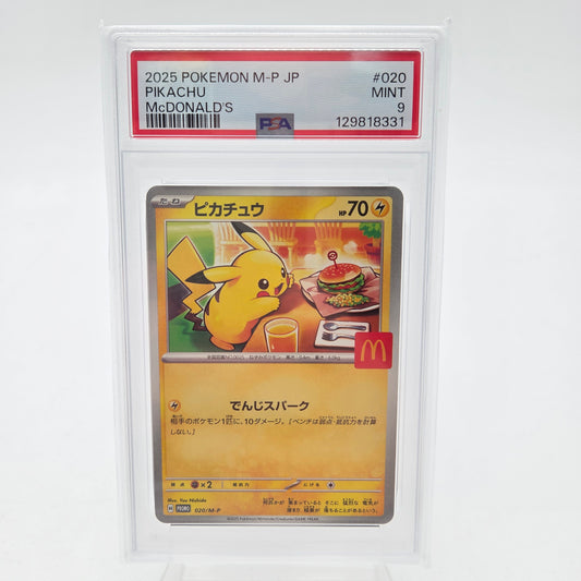PIKACHU MCDONALD (M-P - 020) - PSA 9