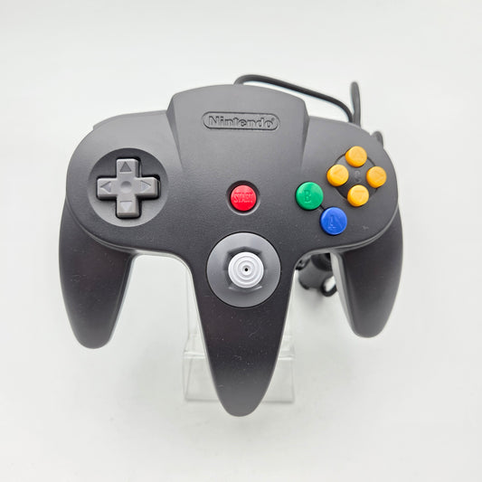 Black and grey controller - Nintendo 64