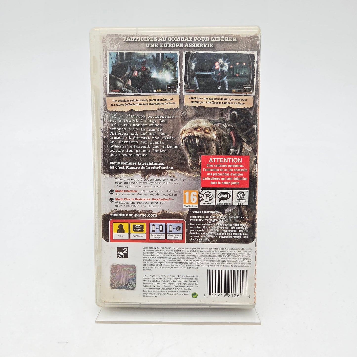 Resistance Retribution - Playstation Portable