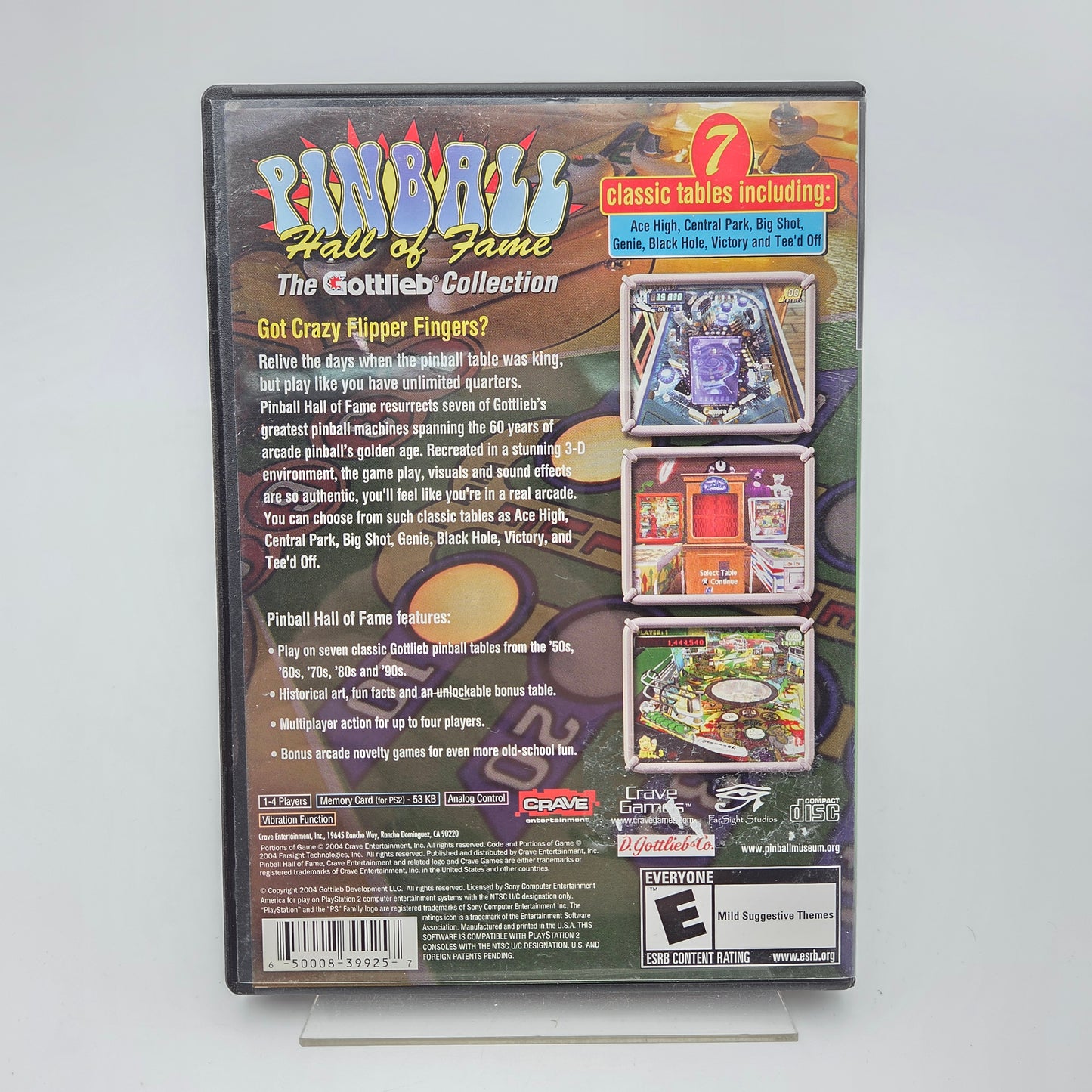 Pinball Hall of Fame - Playstation 2 NTSC