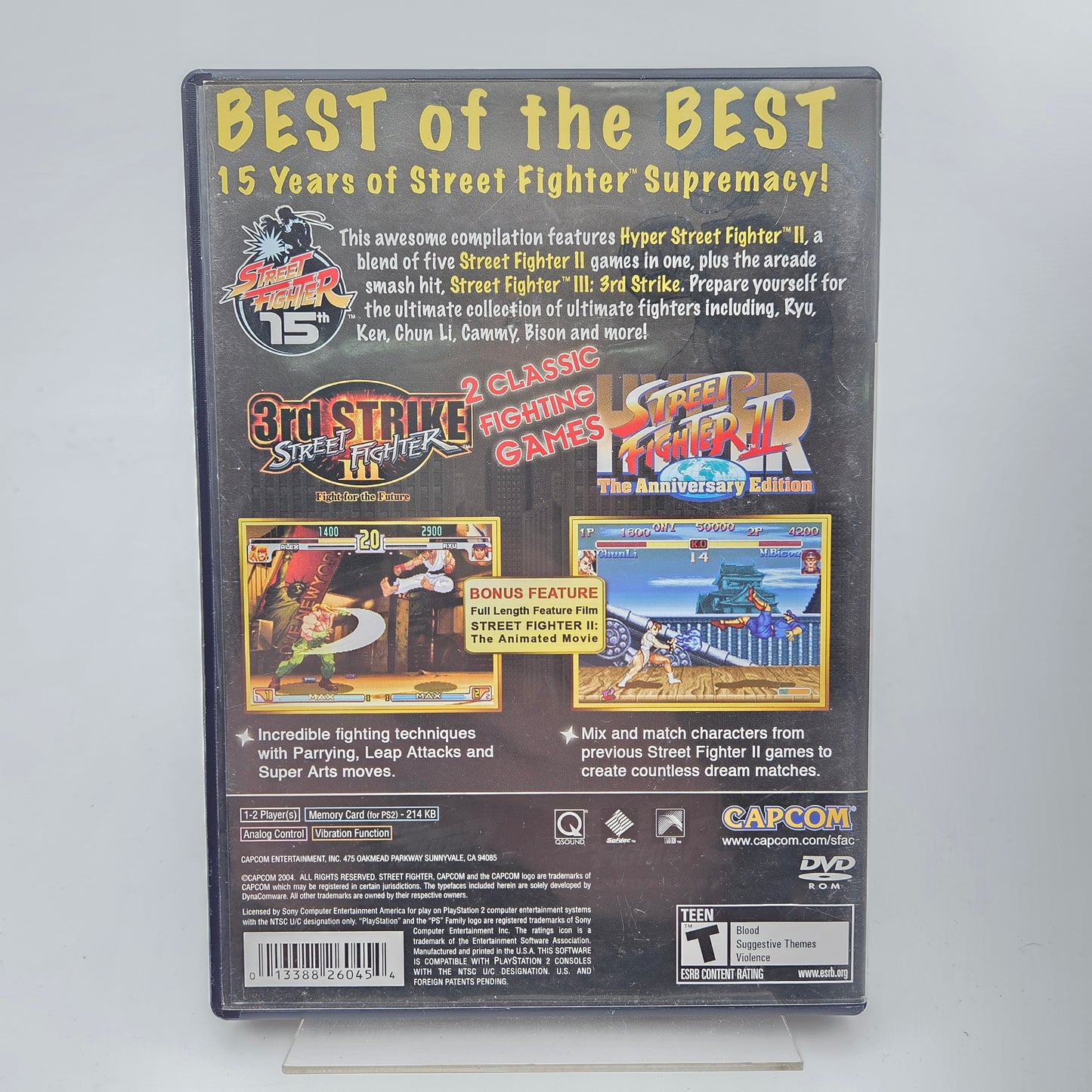 Street Fighter Anniversary Collection - Playstation 2 NTSC