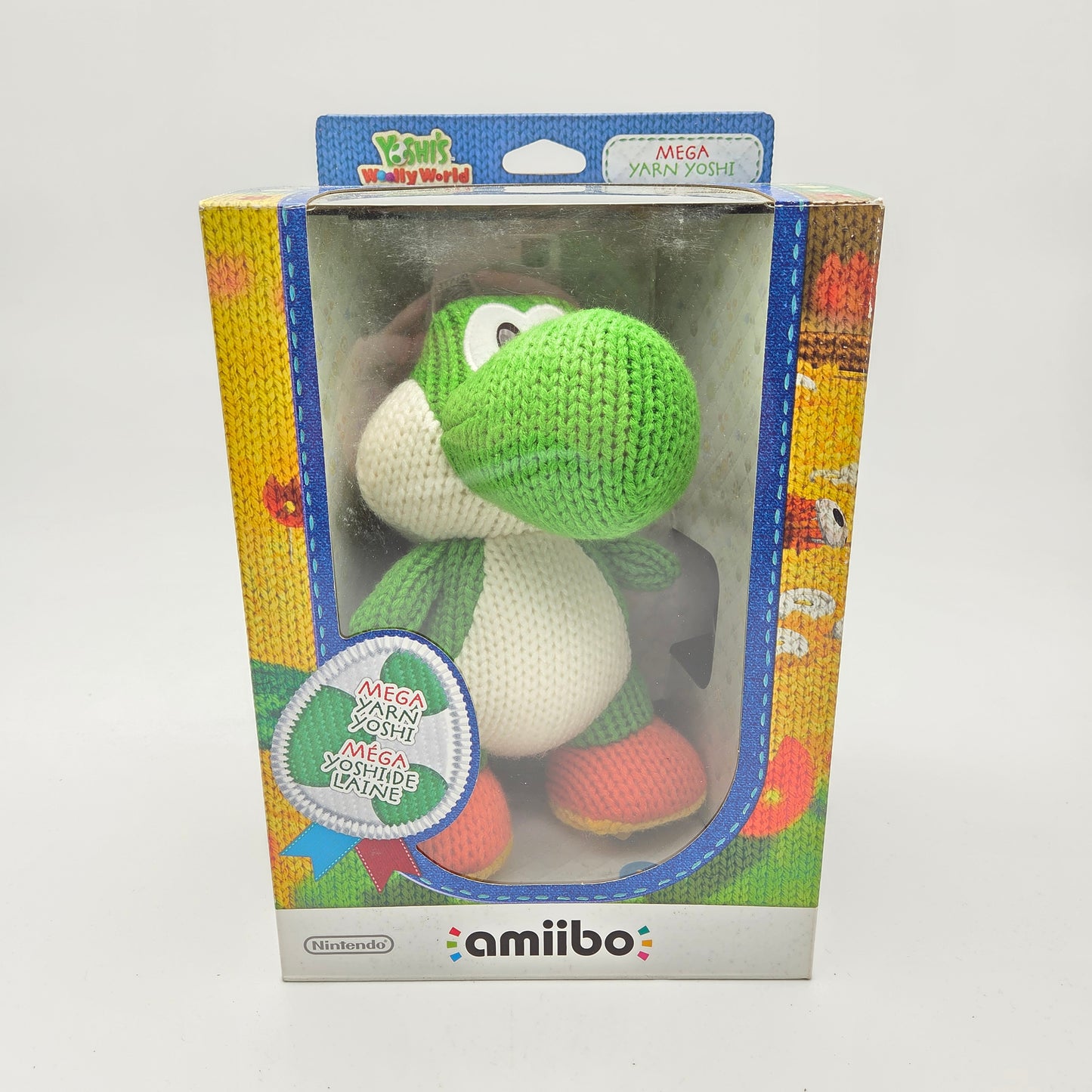 Amiibo Mega Yarn Yoshi - Yoshi's Woolly World
