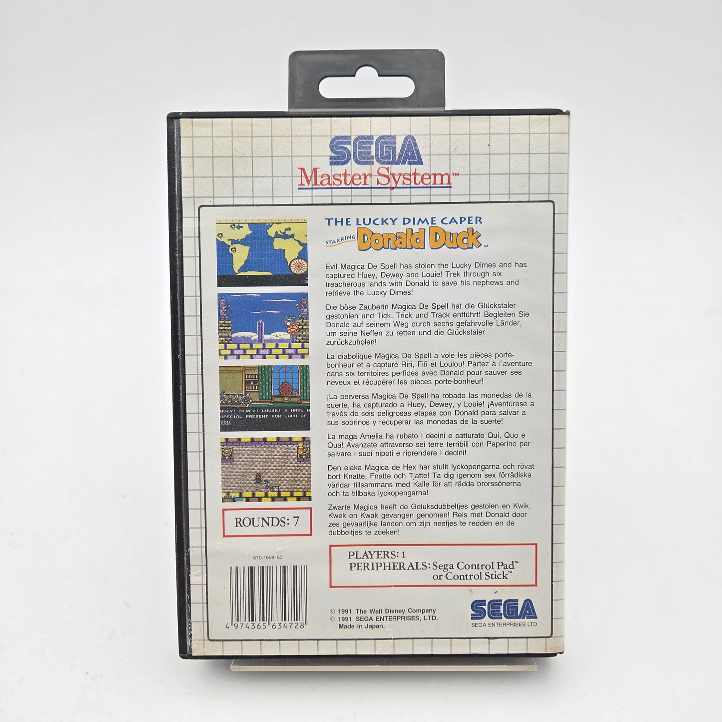 The Lucky Dime Caper Starring Donald Duck - Master System