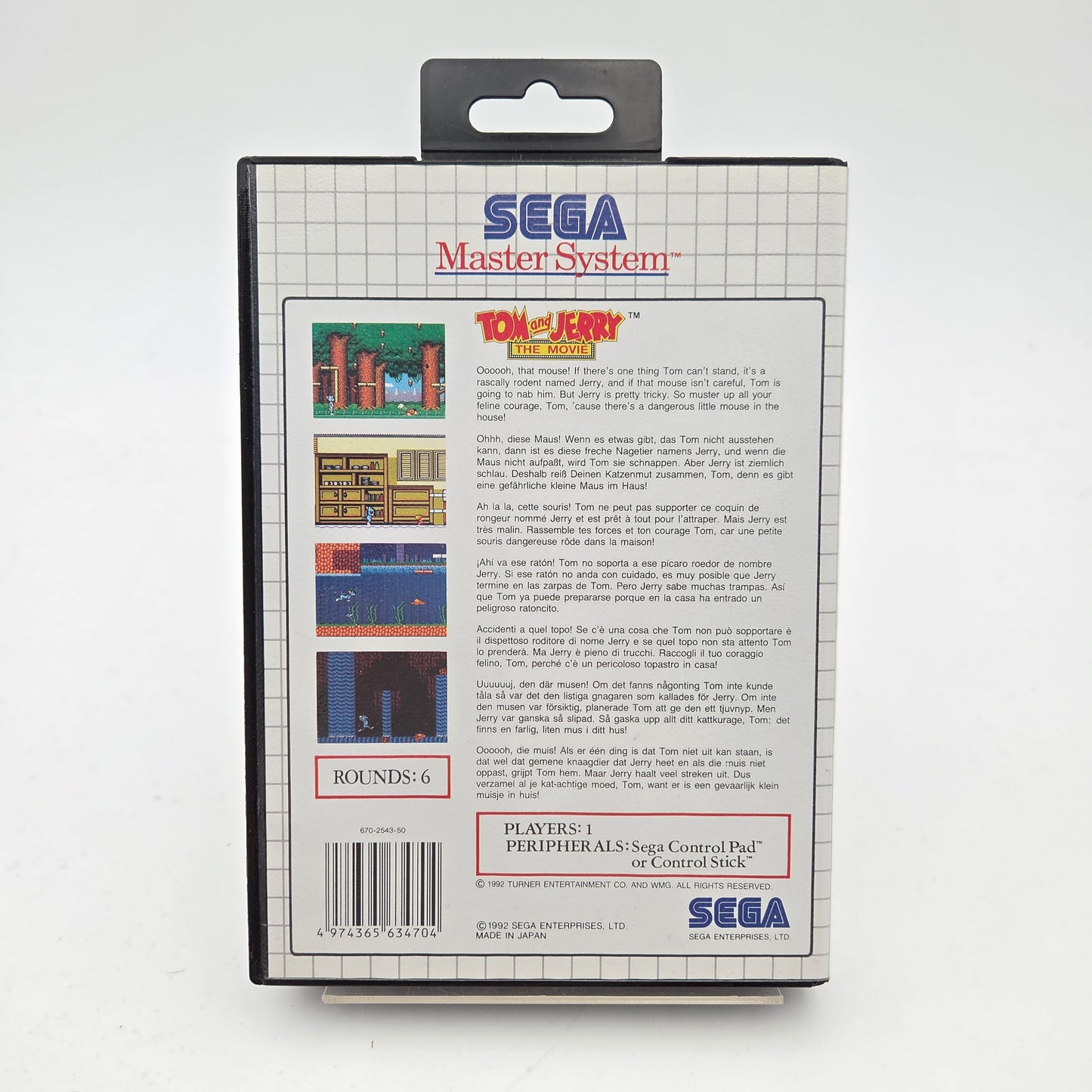 Tom and Jerry The Movie - Master System