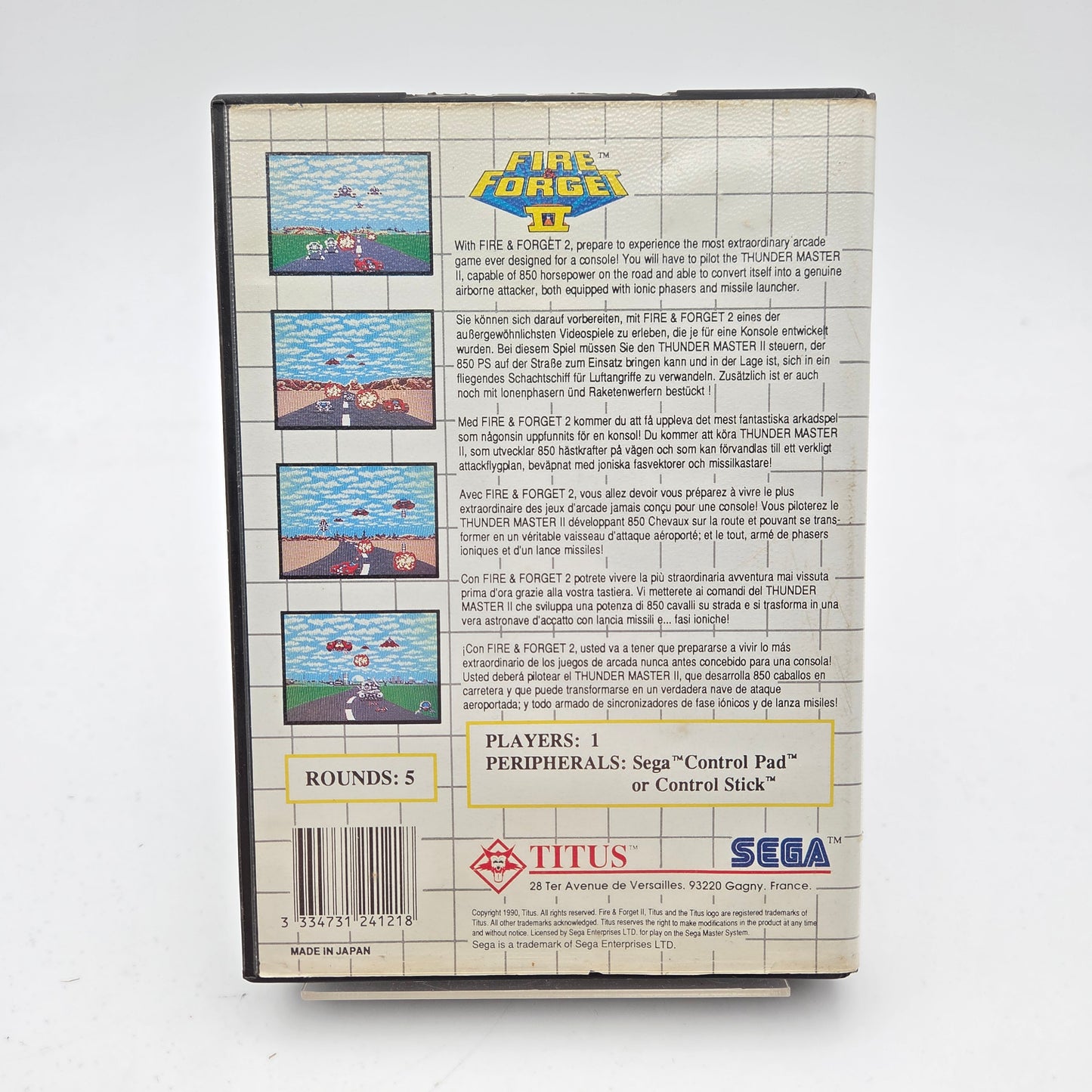 Fire Forget II - Master System