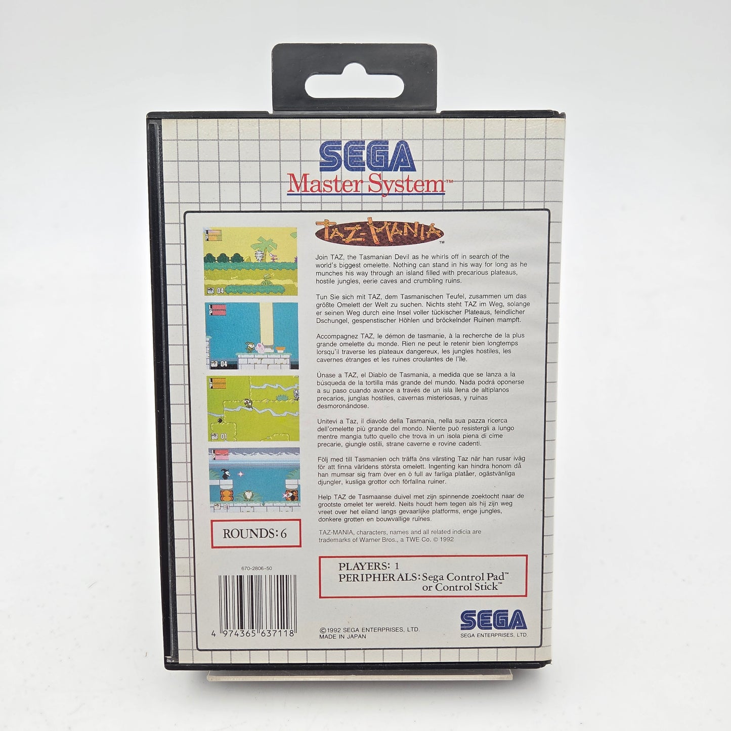 Taz-Mania - Master System