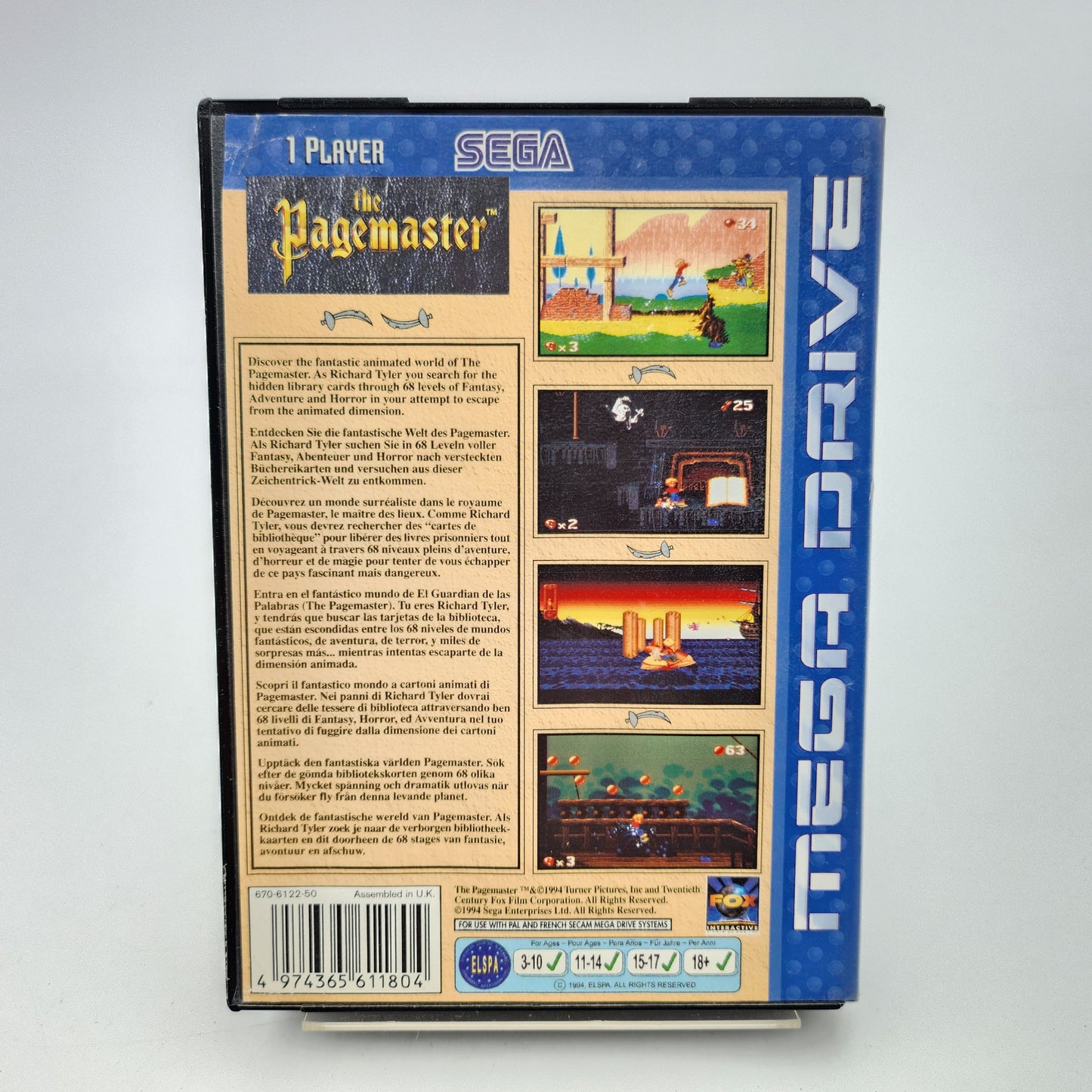 The Pagemaster - Mega Drive