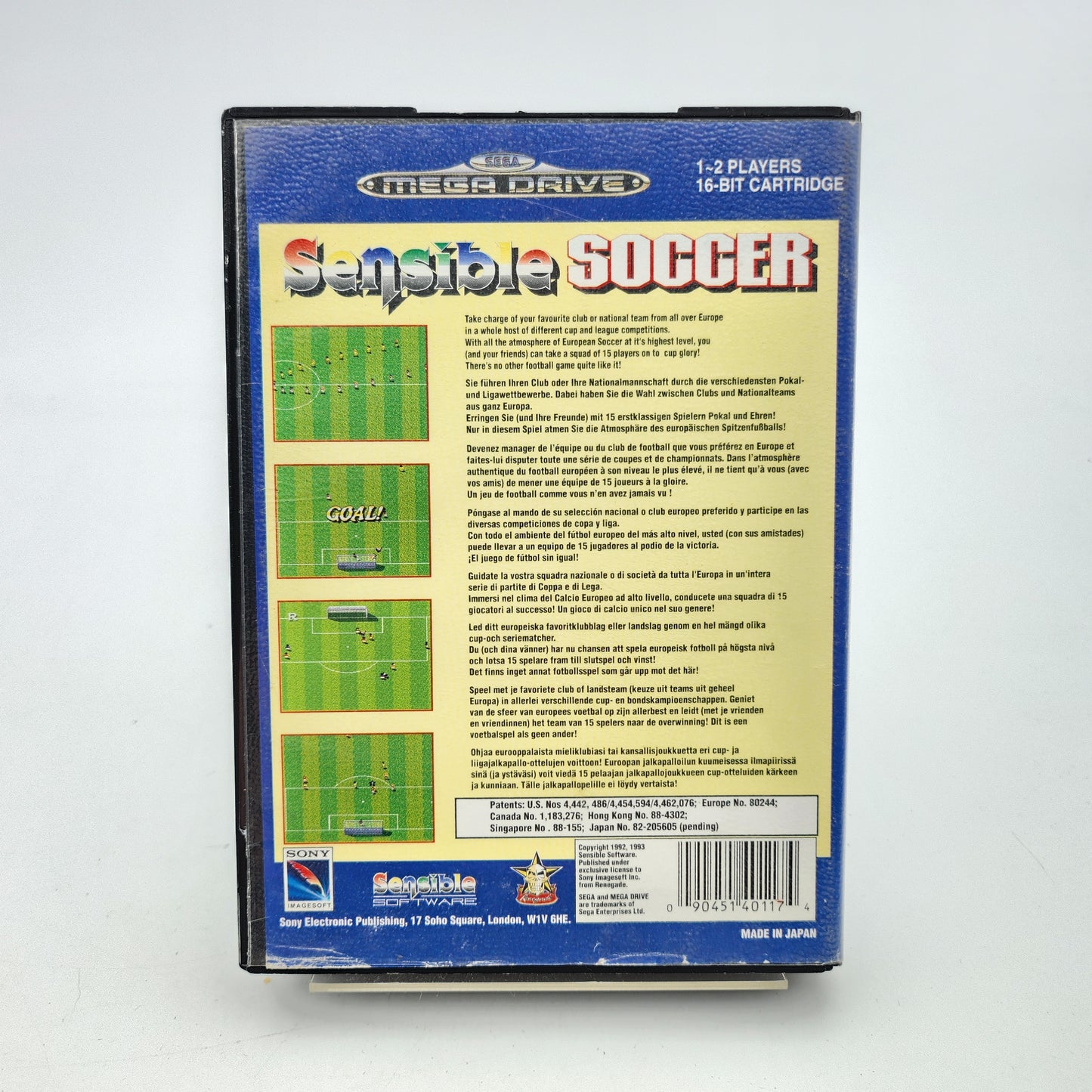 Sensible Soccer - Mega Drive