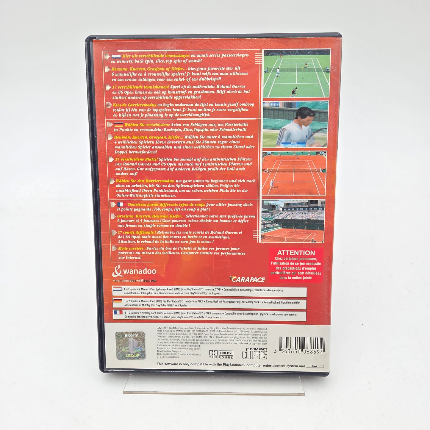 Roland Garros 2002 - Playstation 2