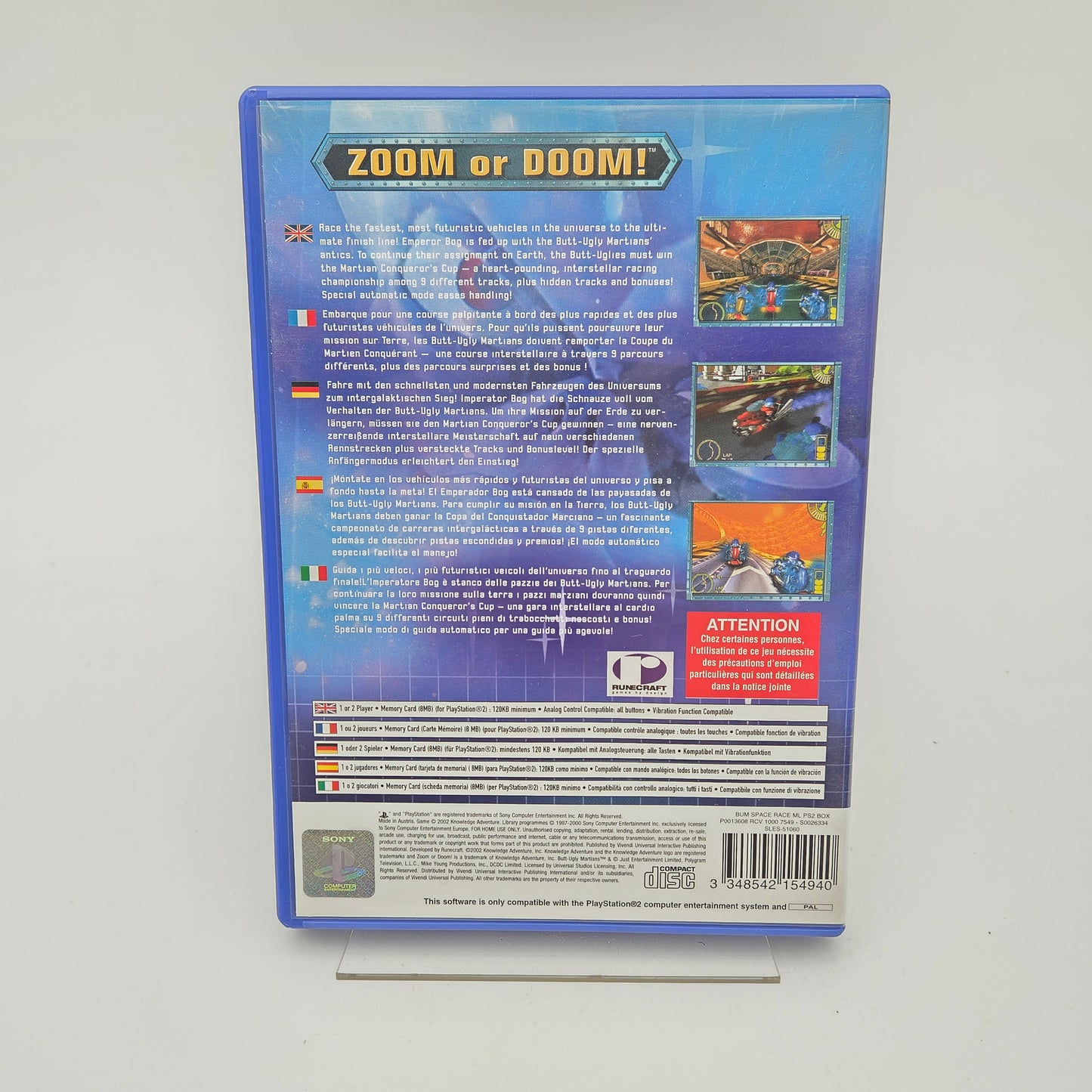 Butt-Ugly Martians Zoom or Doom - Playstation 2