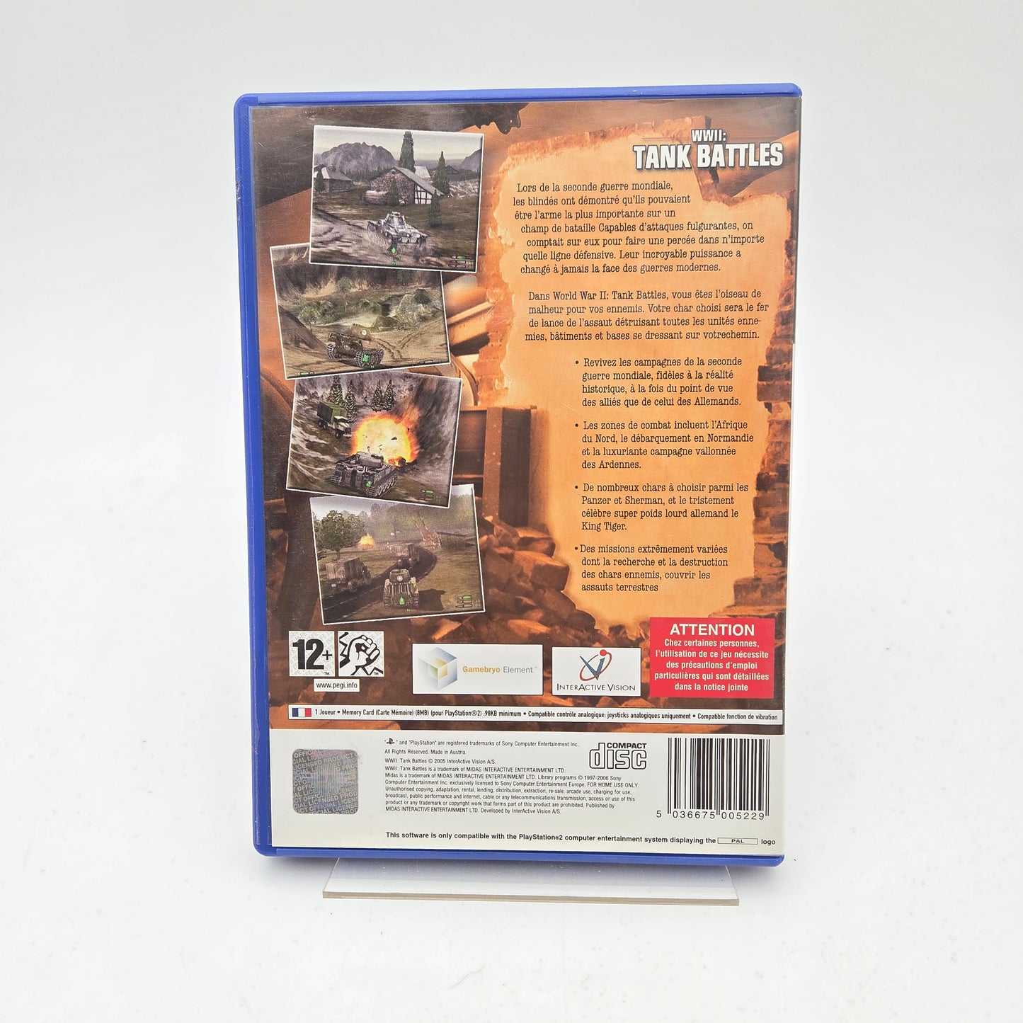 WWII Tank Battles - Playstation 2