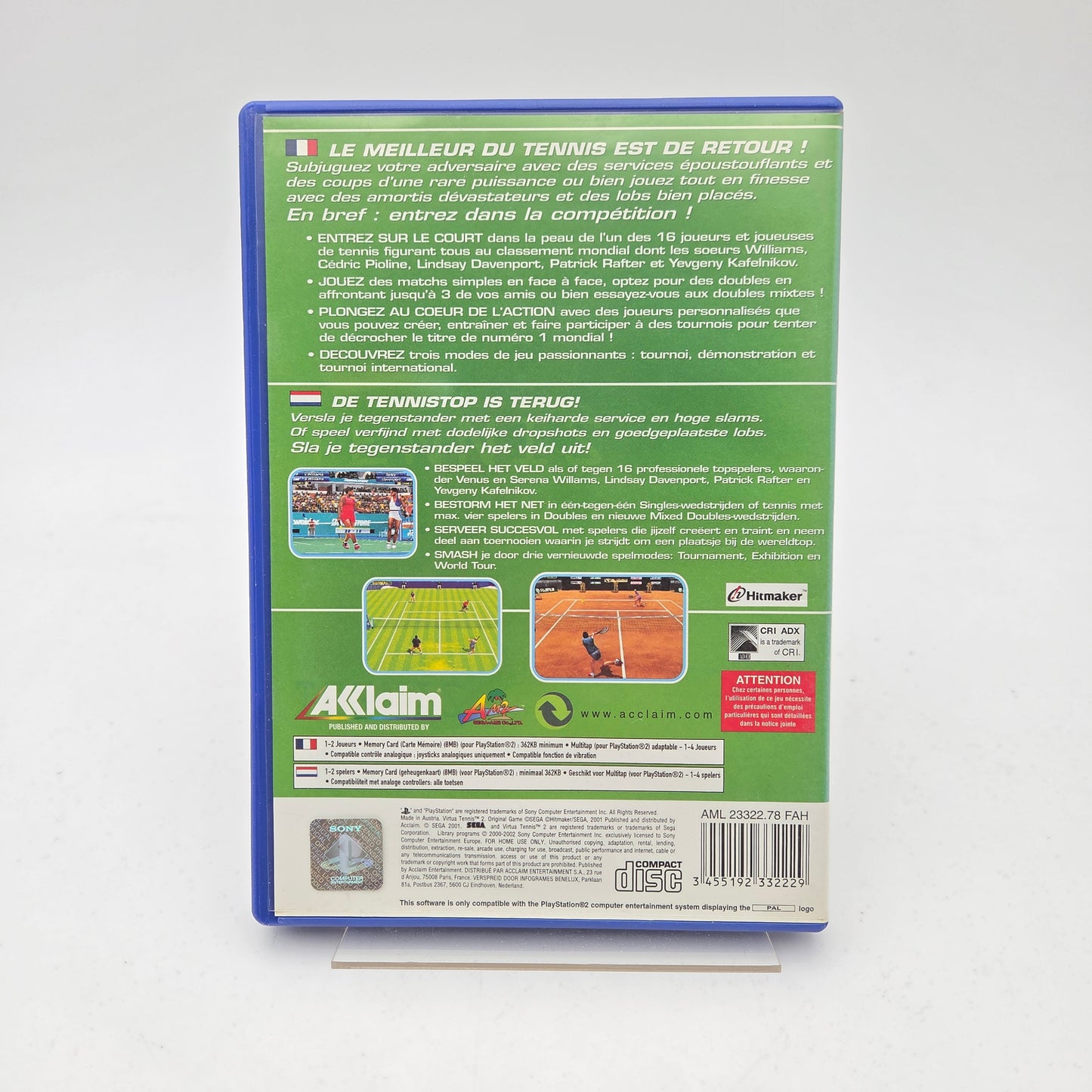 Virtua Tennis 2 - Playstation 2