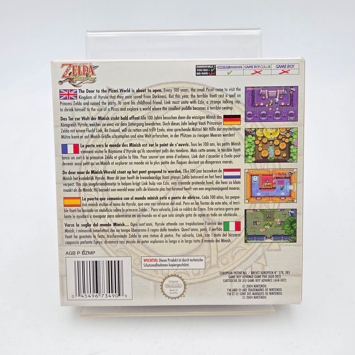 THE LEGEND OF ZELDA THE MINISH CAP - GAMEBOY ADVANCE