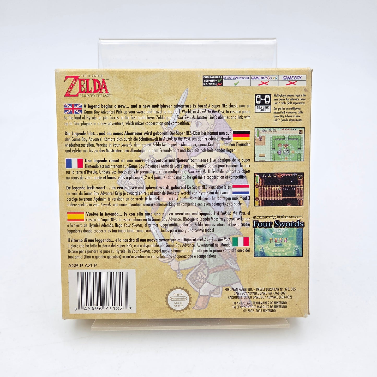 THE LEGEND OF ZELDA A LINK TO THE PAST - GAMABOY ADVANCE