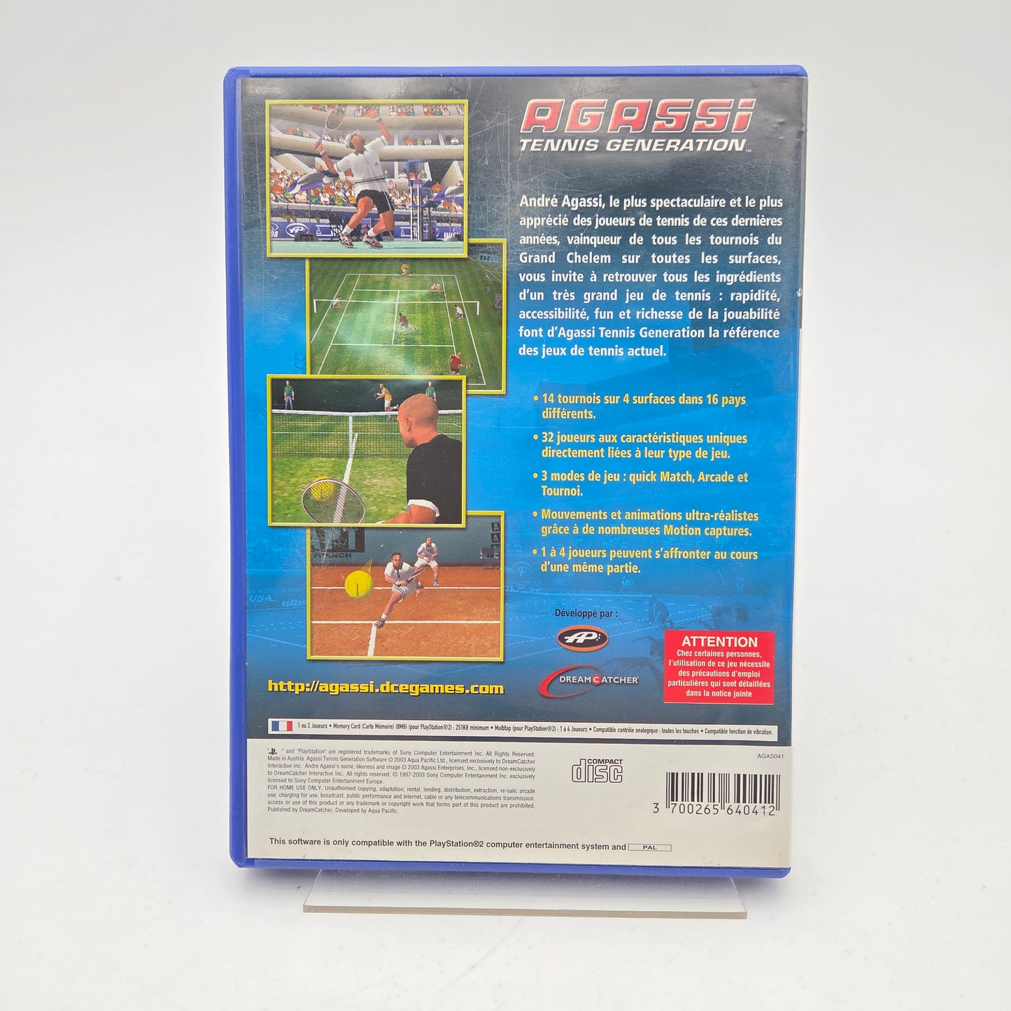 AGASSI TENNIS GENERATION - PLAYSTATION 2