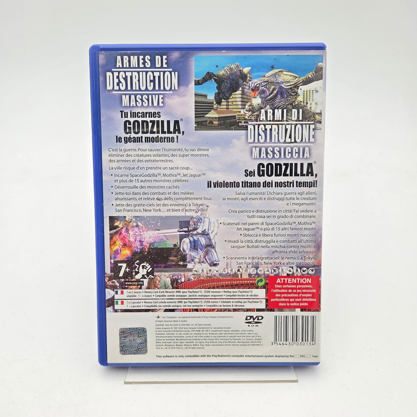 GODZILLA SAVE THE EARTH - PLAYSTATION 2