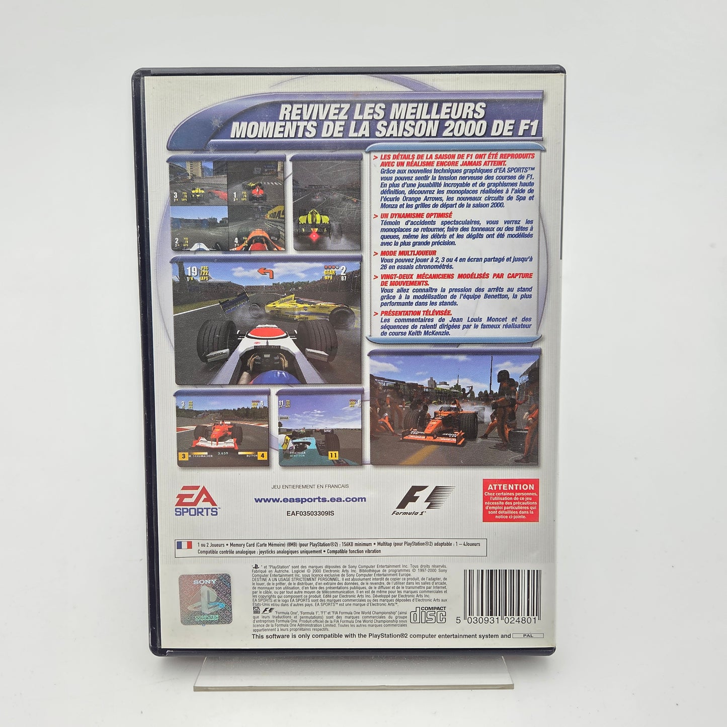 F1 CHAMPIONSHIP SAISON 2000 - PLAYSTATION 2