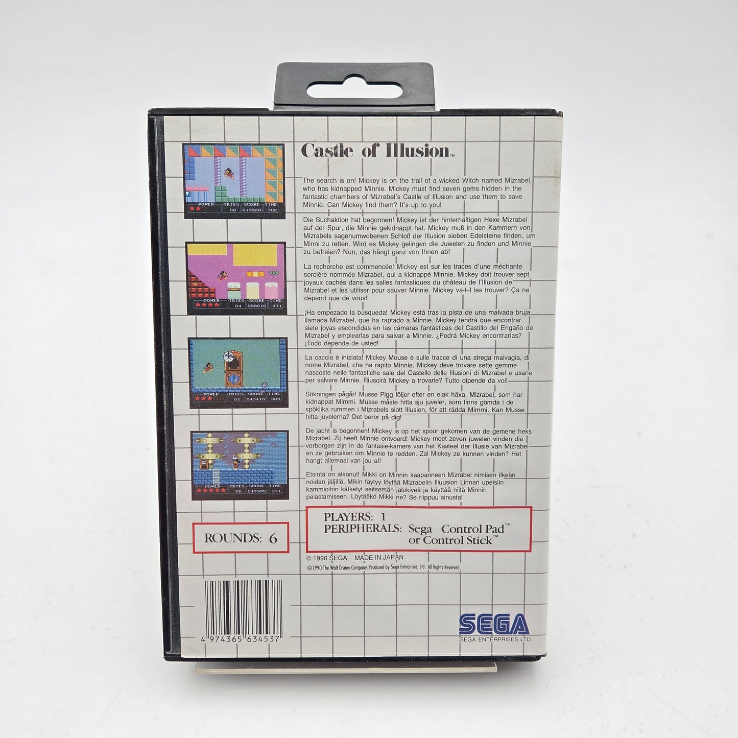 CASTLE OF ILLUSION - MASTER SYSTEM