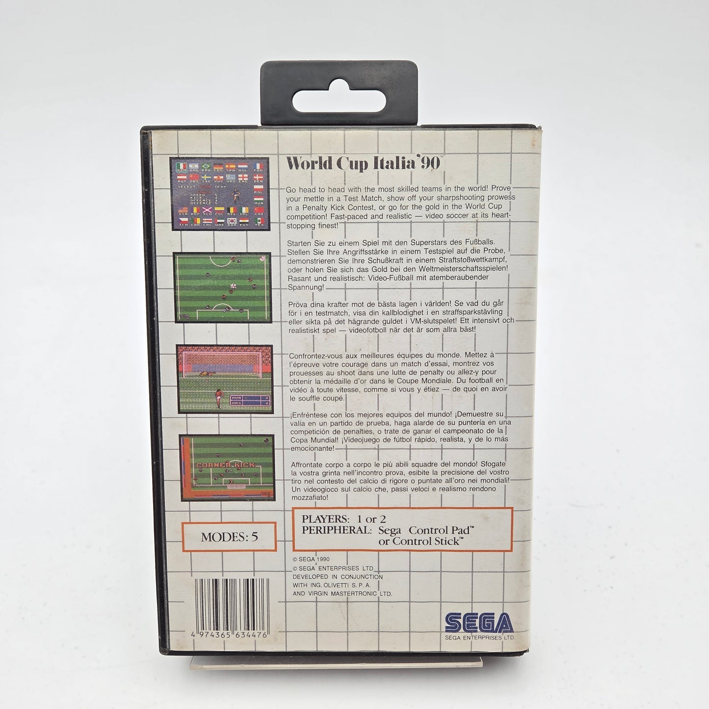 WORLD CUP ITALIA 90 - MASTER SYSTEM