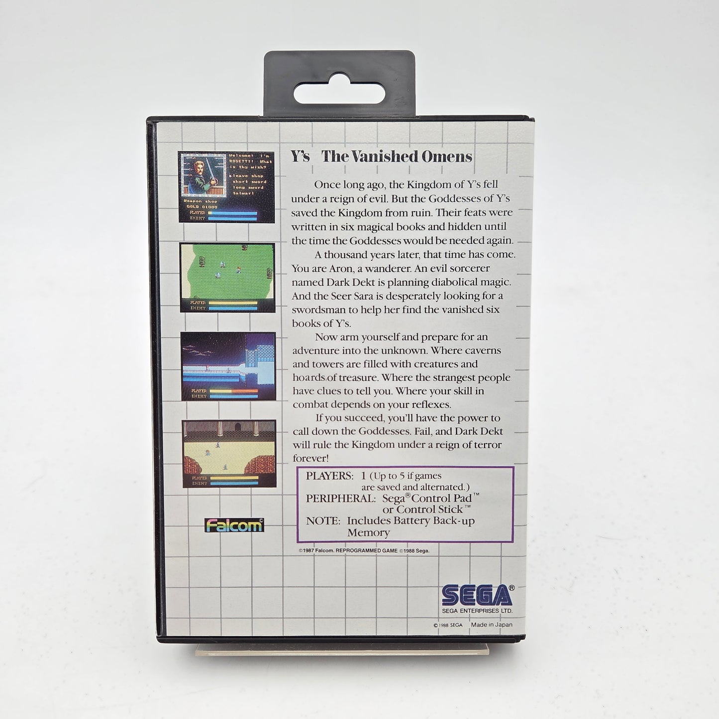 Y'S THE VANISHED OMENS - MASTER SYSTEM