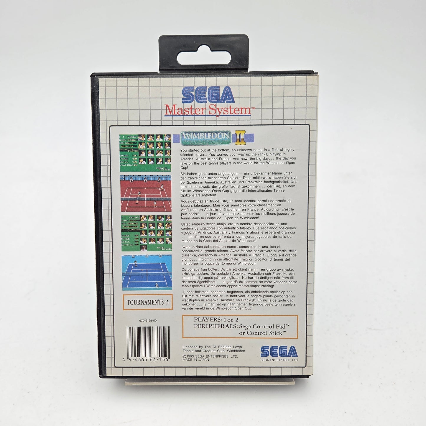 WIMBLEDON II - MASTER SYSTEM