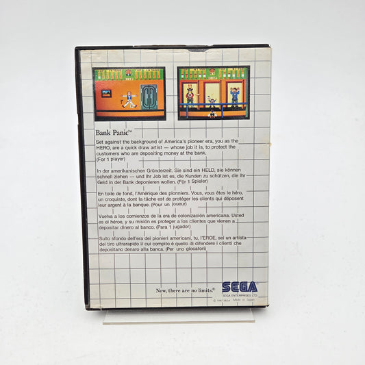 BANK PANIC - MASTER SYSTEM CARD