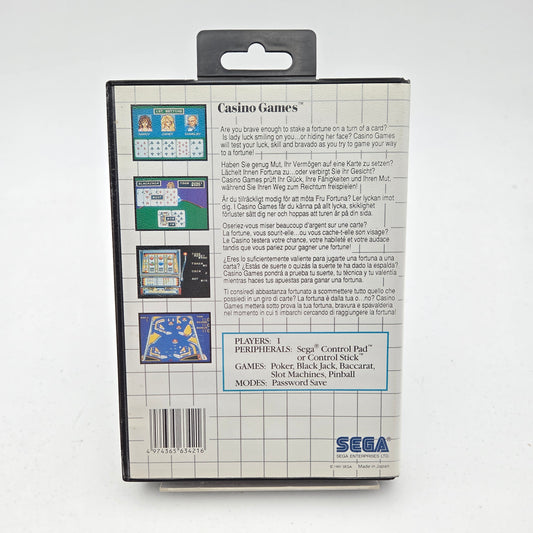 CASINO GAMES - MASTER SYSTEM