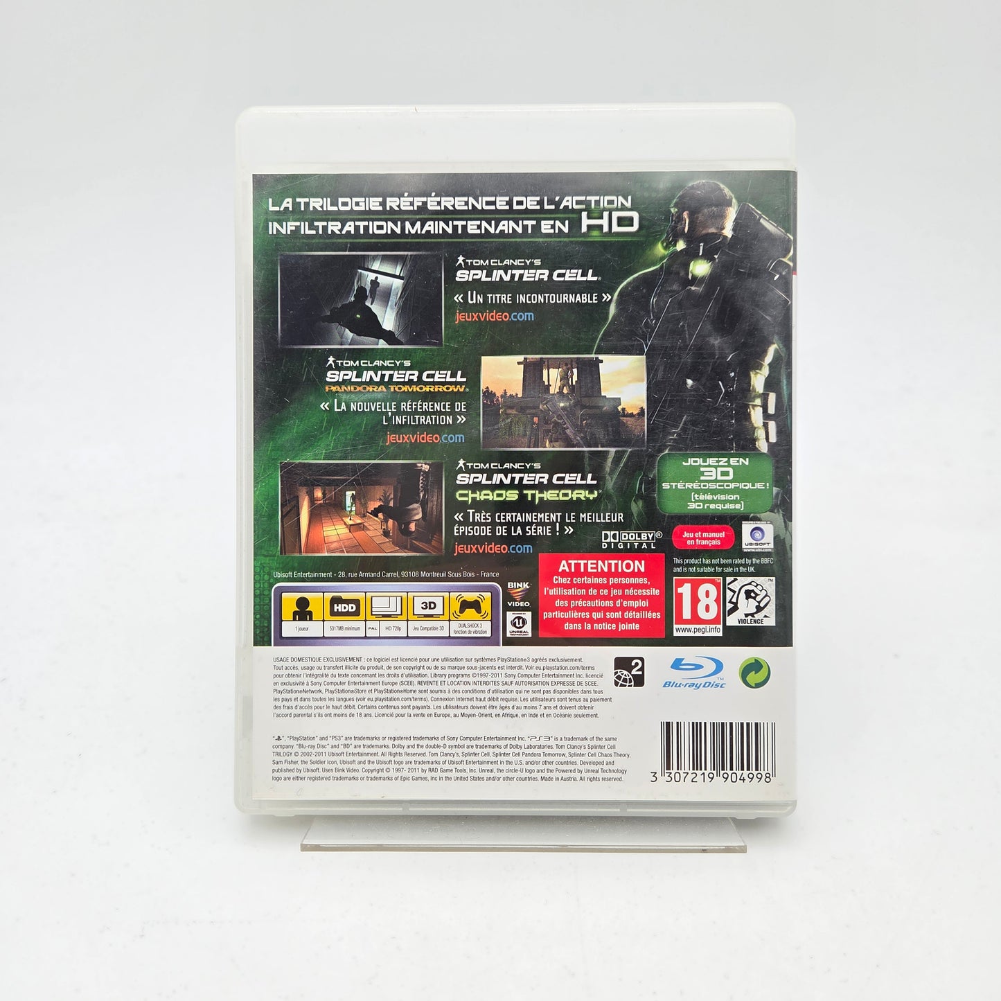 SPLINTER CELL TRILOGY - PLAYSTATION 3