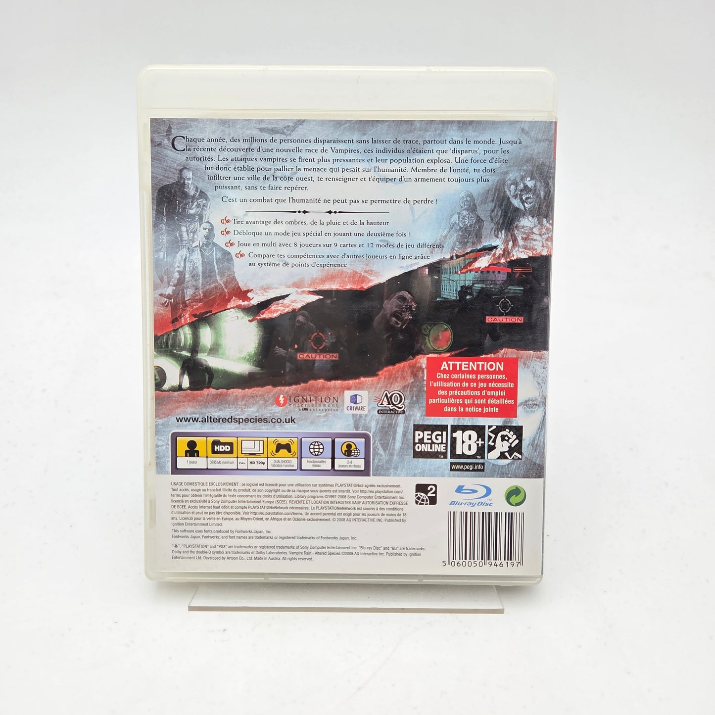 VAMPIRE RAIN ALTERED SPECIES - PLAYSTATION 3