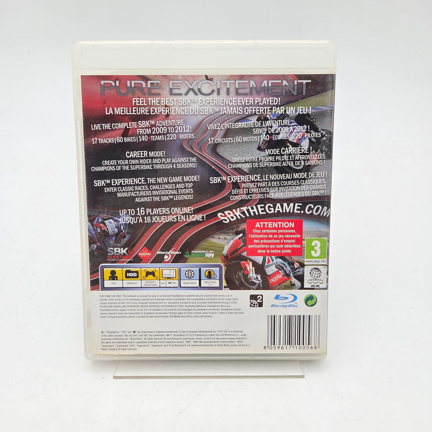SBK GENERATIONS - PLAYSTATION 3